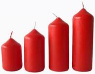 advetní svíčky 4ks barva červená 560131