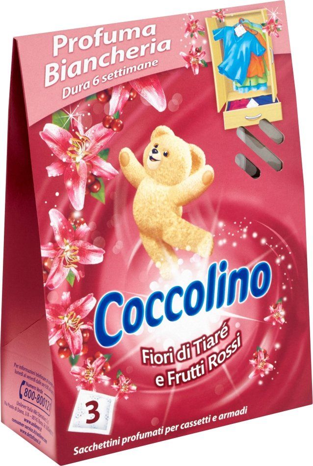 Coccolino Fuchsia vonné sáčky růžové 3 ks Unilever