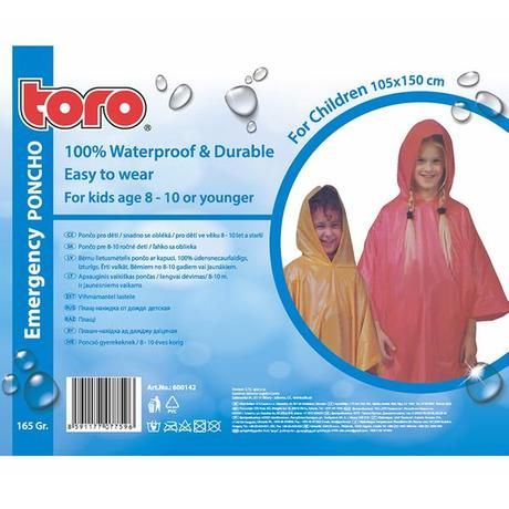 Poncho pláštěnka pro děti 8-10 let Toro