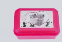 svačinový box koťata růžový 18 x 13 x 7 cm