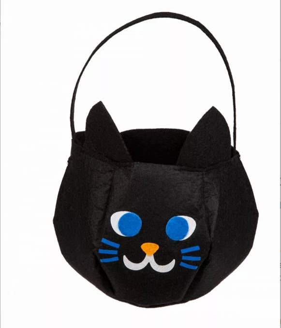 Taška filcová Halloween Black cat 32cm Roxan