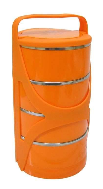 Jídlonosič termo oranžový - 4 x 600 ml Toro