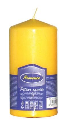 Svíčka válec 12 cm - žlutá Provence