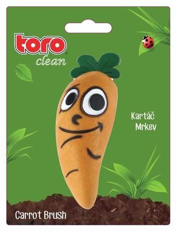 kartáč na čištění zeleniny ve tvaru "mrkve" Toro