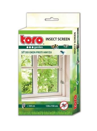 Síť okenní proti hmyzu 130x150 cm černá Toro