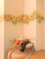 Samolepící dekorace - slunečnice 3ks 34x16 cm Crearreda